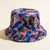 Unisex Hip-hop Colorful Printing Flat Eaves Bucket Hat