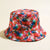 Unisex Hip-hop Colorful Printing Flat Eaves Bucket Hat