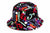 Unisex Hip-hop Commute Bear Strawberry Butterfly Printing And Dyeing Printing Wide Eaves Bucket Hat