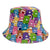 Unisex Hip-hop Commute Bear Strawberry Butterfly Printing And Dyeing Printing Wide Eaves Bucket Hat