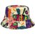 Unisex Hip-hop Commute Bear Strawberry Butterfly Printing And Dyeing Printing Wide Eaves Bucket Hat