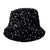 Unisex Hip-hop Retro Streetwear Colorful Sequins Wide Eaves Bucket Hat