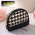 Unisex Houndstooth Pu Leather Zipper Wallets