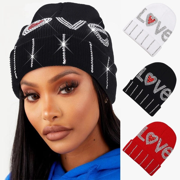 Unisex IG Style Love Letter Eaveless Beanie Hat