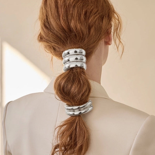 Unisex Lady Geometric Alloy Plating Hair Tie