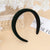 Unisex Lady Solid Color Plastic Sponge Hair Band