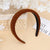 Unisex Lady Solid Color Plastic Sponge Hair Band