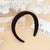 Unisex Lady Solid Color Plastic Sponge Hair Band