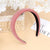 Unisex Lady Solid Color Plastic Sponge Hair Band