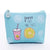 Unisex Letter Cat Pu Leather Zipper Coin Purses