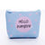 Unisex Letter Cat Pu Leather Zipper Coin Purses