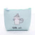 Unisex Letter Cat Pu Leather Zipper Coin Purses