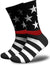 Unisex Modern Style American Flag Nylon Cotton Jacquard Crew Socks A Pair