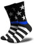 Unisex Modern Style American Flag Nylon Cotton Jacquard Crew Socks A Pair