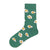 Unisex Modern Style Classic Style Printing Stripe Leopard Cotton Crew Socks A Pair