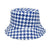 Unisex Modern Style Houndstooth Smile Face Flat Eaves Bucket Hat