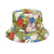 Unisex Modern Style Houndstooth Smile Face Flat Eaves Bucket Hat