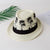 Unisex Pastoral Coconut Tree Printing Crimping Fedora Hat