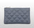 Unisex Plaid Pu Leather Zipper Wallets