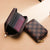 Unisex Plaid Pvc Zipper Card Holders