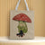 Unisex Polyester Leaves Cute Square Open Canvas Bag