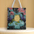 Unisex Polyester Leaves Cute Square Open Canvas Bag