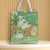 Unisex Polyester Leaves Cute Square Open Canvas Bag