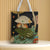 Unisex Polyester Leaves Cute Square Open Canvas Bag