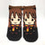 Unisex Preppy Style Cartoon Nylon Cotton Printing Crew Socks A Pair