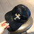 Unisex Punk Cross Dollar Skull Rhinestone Baseball Cap