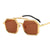 Unisex Punk Solid Color Ac Polygon Full Frame Sunglasses