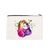 Unisex Rainbow Heart Shape Butterfly Canvas Zipper Wallets