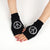 Unisex Retro Bear Owl Flower Knitted Fabric Gloves 1 Pair