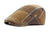 Unisex Retro British Style Plaid Curved Eaves Beret Hat