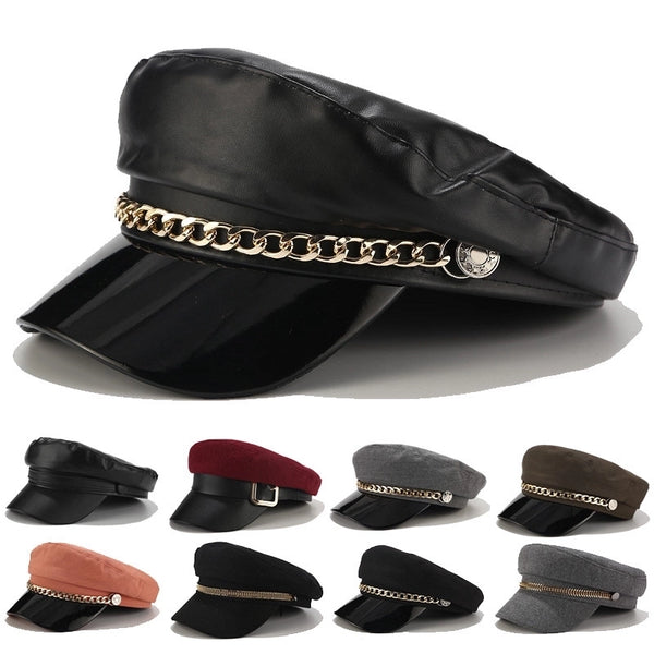 Unisex Retro Classic Style Solid Color Beret Hat