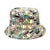 Unisex Retro Color Block Bucket Hat