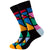 Unisex Retro Geometric Letter Astronaut Cotton Crew Socks A Pair