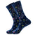 Unisex Retro Geometric Letter Astronaut Cotton Crew Socks A Pair