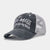 Unisex Retro Letter Embroidery Curved Eaves Baseball Cap