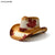 Unisex Retro National Flag Curved Eaves Fedora Hat