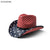 Unisex Retro National Flag Curved Eaves Fedora Hat