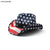 Unisex Retro National Flag Curved Eaves Fedora Hat