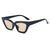 Unisex Retro Solid Color Ac Cat Eye Full Frame Sunglasses