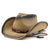 Unisex Retro Solid Color Big Eaves Straw Hat