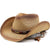 Unisex Retro Solid Color Big Eaves Straw Hat