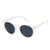 Unisex Retro Solid Color Pc Round Frame Sunglasses