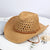 Unisex Retro Solid Color Straw Hat