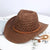 Unisex Retro Solid Color Straw Hat