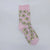 Unisex Simple Style Floral Cotton Crew Socks A Pair