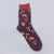 Unisex Simple Style Floral Cotton Crew Socks A Pair